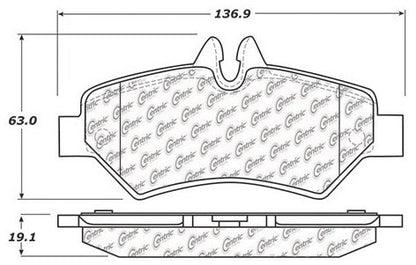 Centric Parts Fleet Performance Brake Pads with Hardware 306.13170