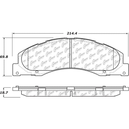 Centric Parts Fleet Performance Brake Pads with Hardware 306.13280