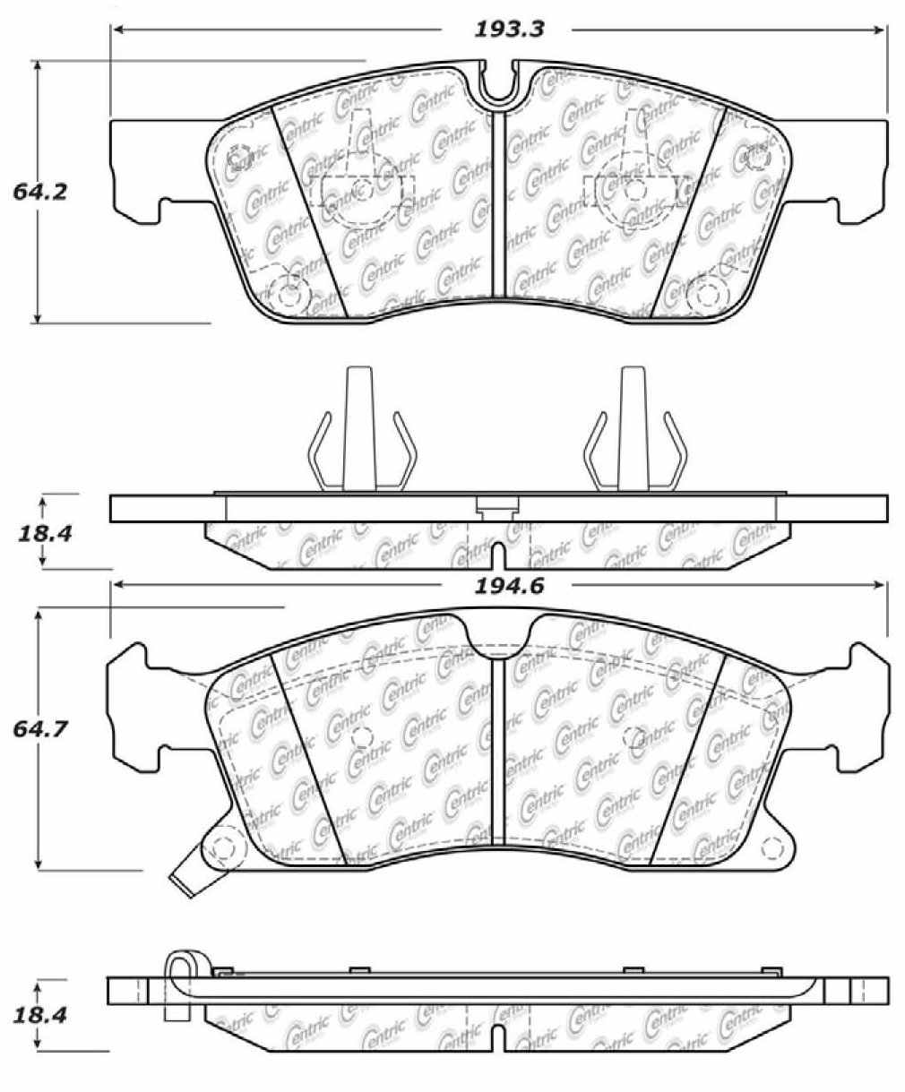 StopTech Fleet Performance Brake Pads with Hardware 306.14550