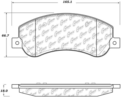 Stoptech Centric Fleet Performance Brake Pads w/Hardware - Front 306.15550