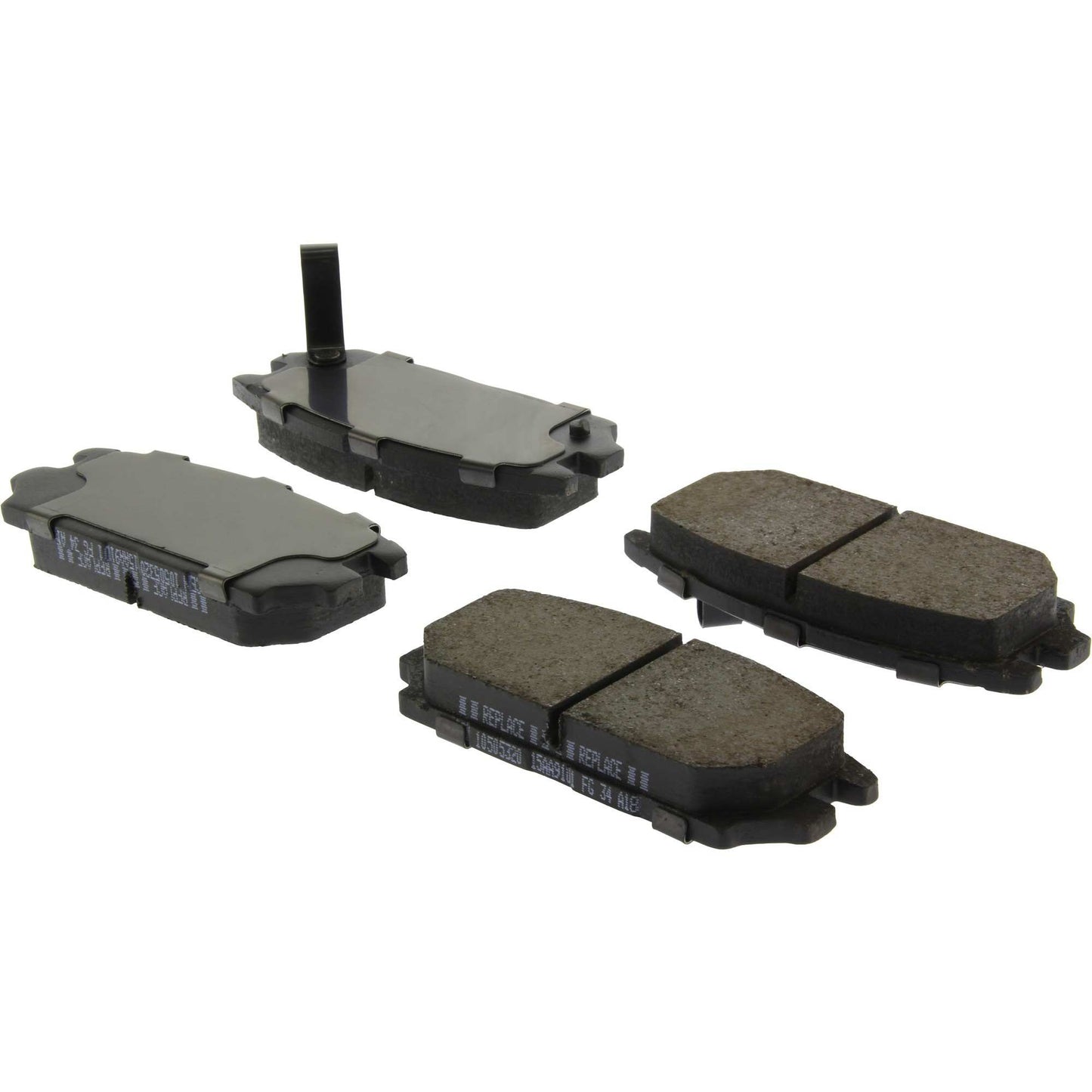 StopTech Street Brake Pads; Front, Rear With Shims And Hardware