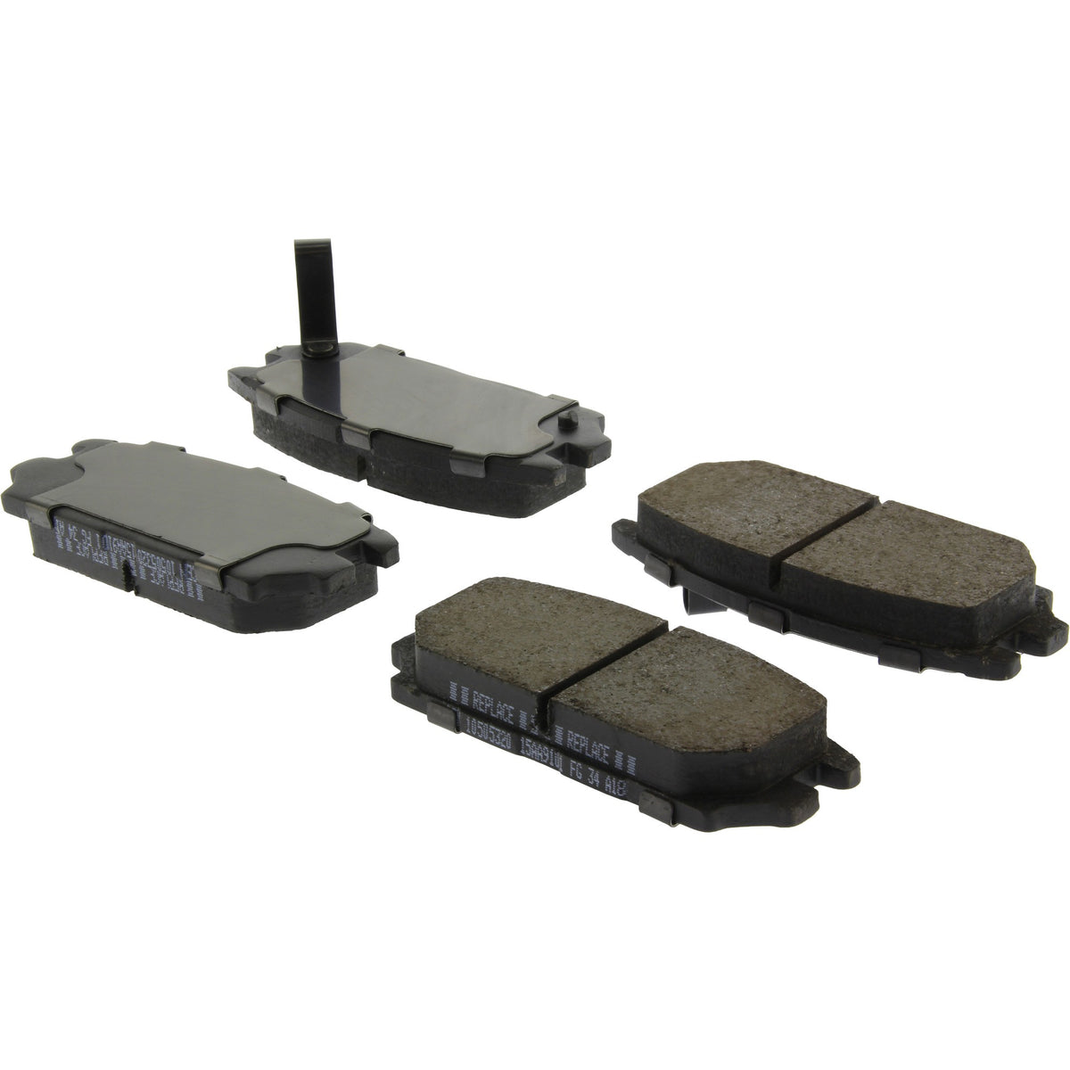 StopTech Street Brake Pads; Front, Rear With Shims And Hardware