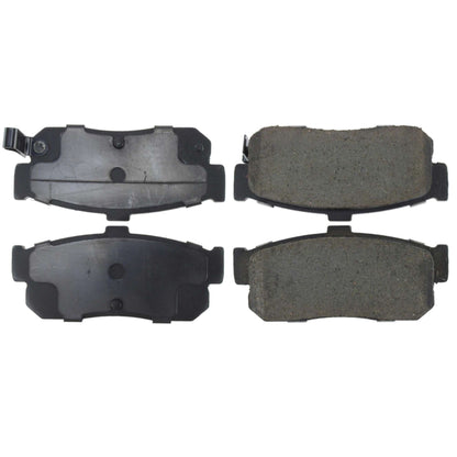 StopTech Street Brake Pads; Rear With Shims