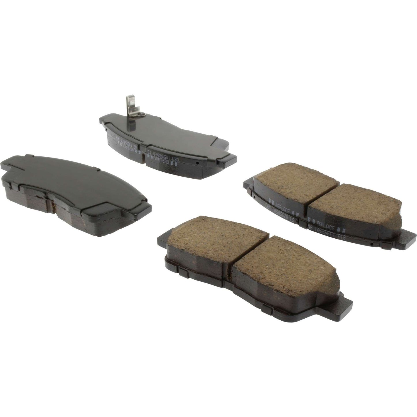 StopTech Street Brake Pads; Front With Shims