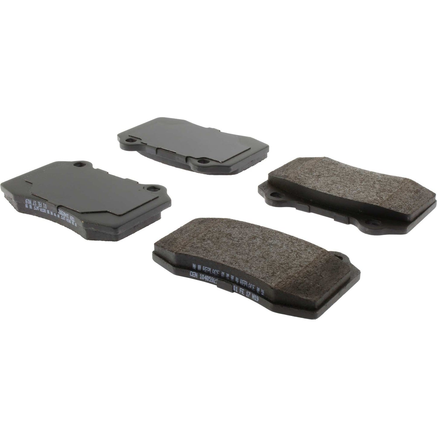 StopTech Street Brake Pads; Front, Rear With Shims