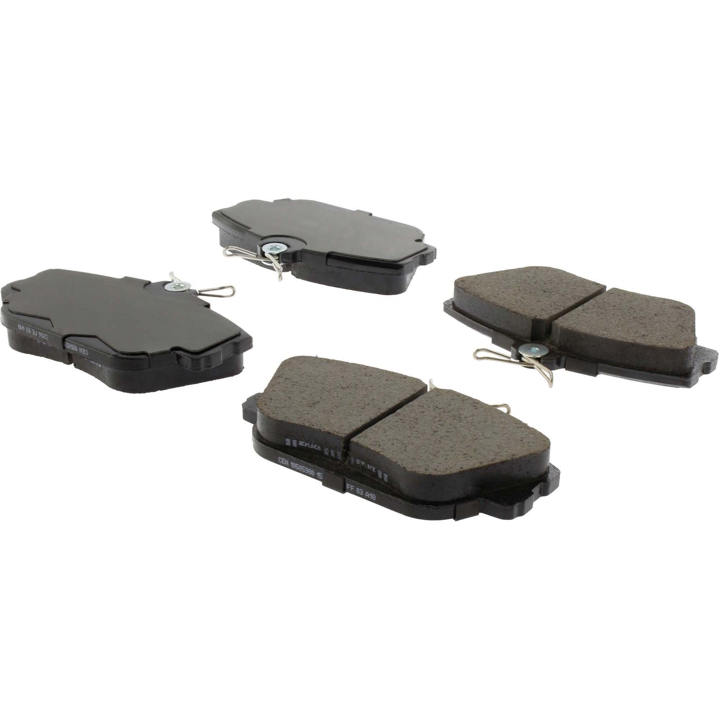 StopTech Street Brake Pads; Front With Shims