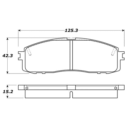StopTech Street Brake Pads; Rear With Shims