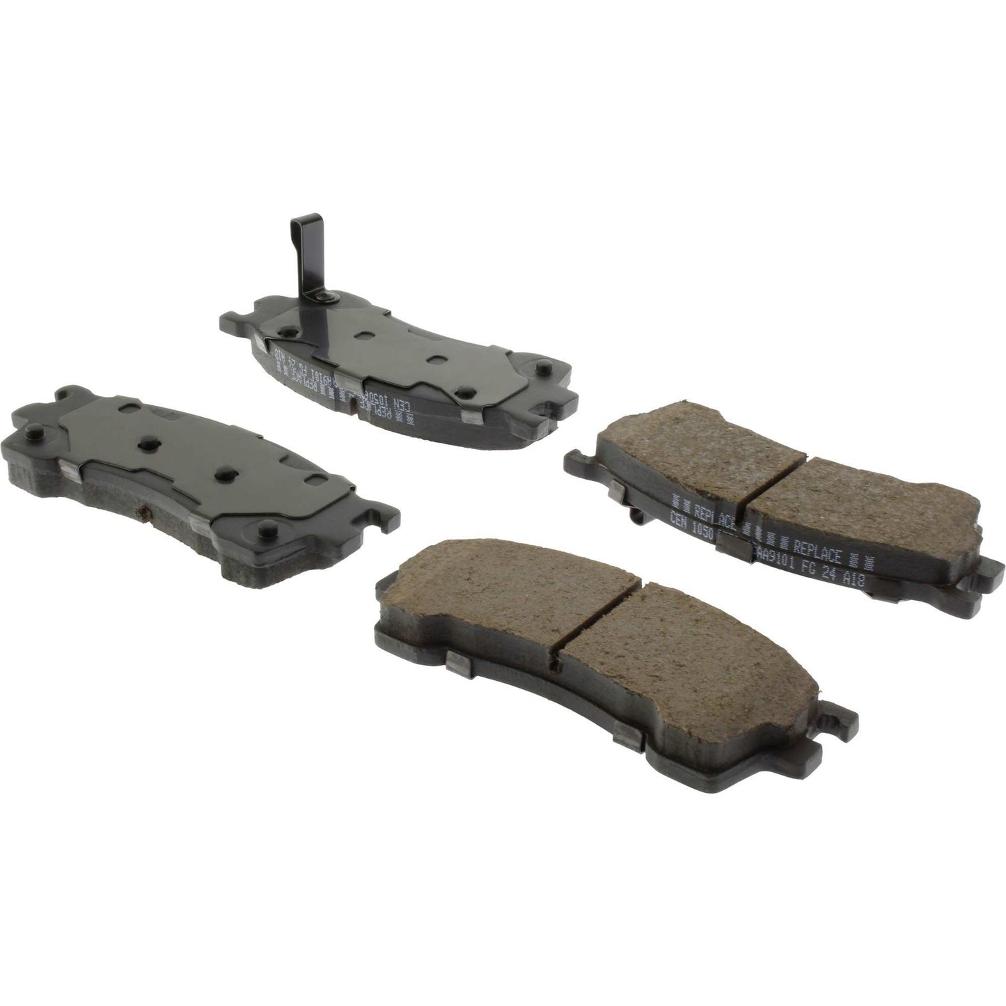 StopTech Street Brake Pads; Front With Shims
