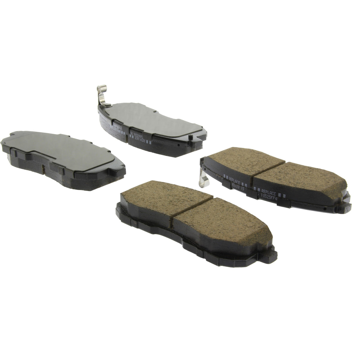 StopTech Street Brake Pads; Front With Shims