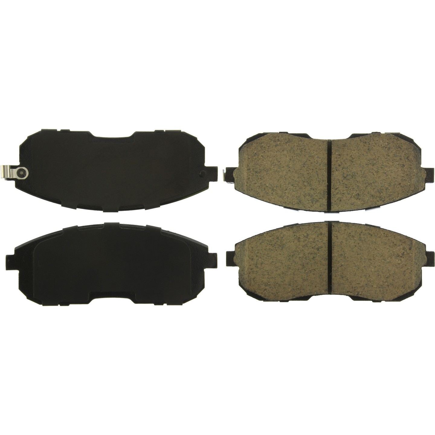 StopTech Street Brake Pads; Front With Shims