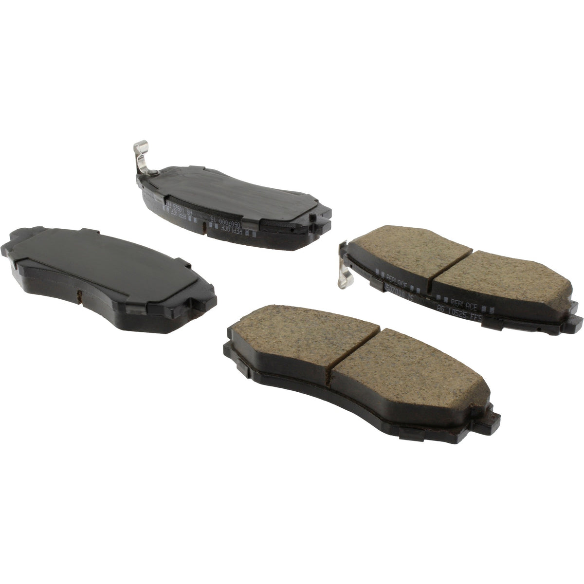 StopTech Street Brake Pads; Front With Shims