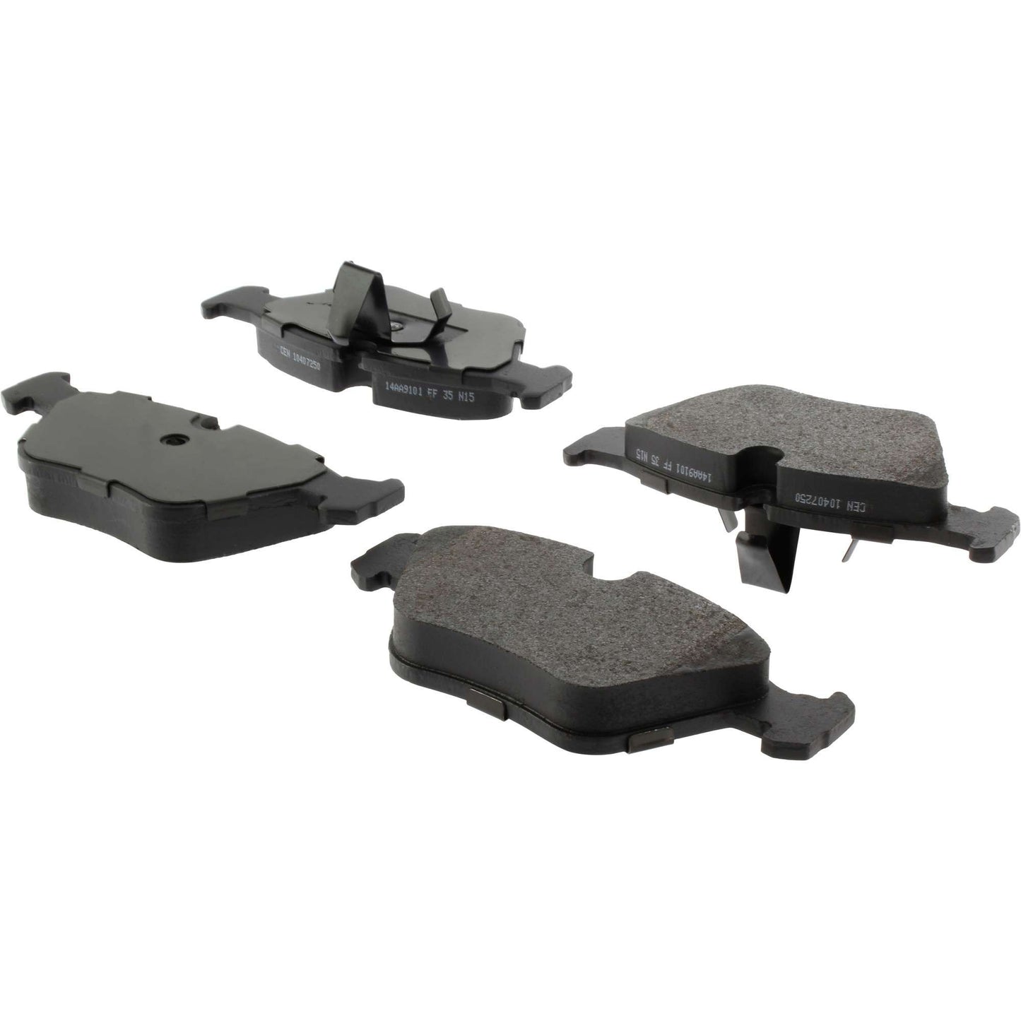 StopTech Street Brake Pads; Front With Shims
