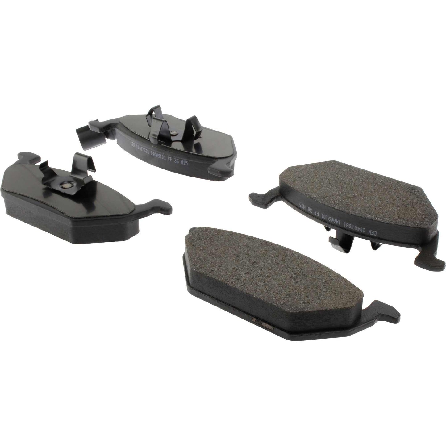 StopTech Street Brake Pads; Front With Shims