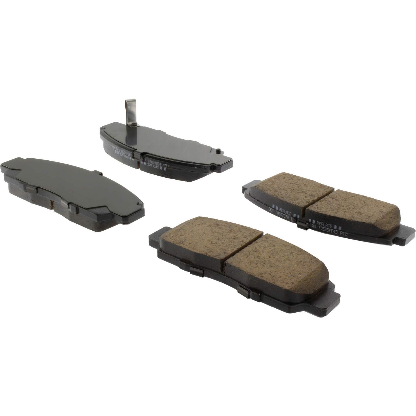 StopTech Street Brake Pads; Front With Shims