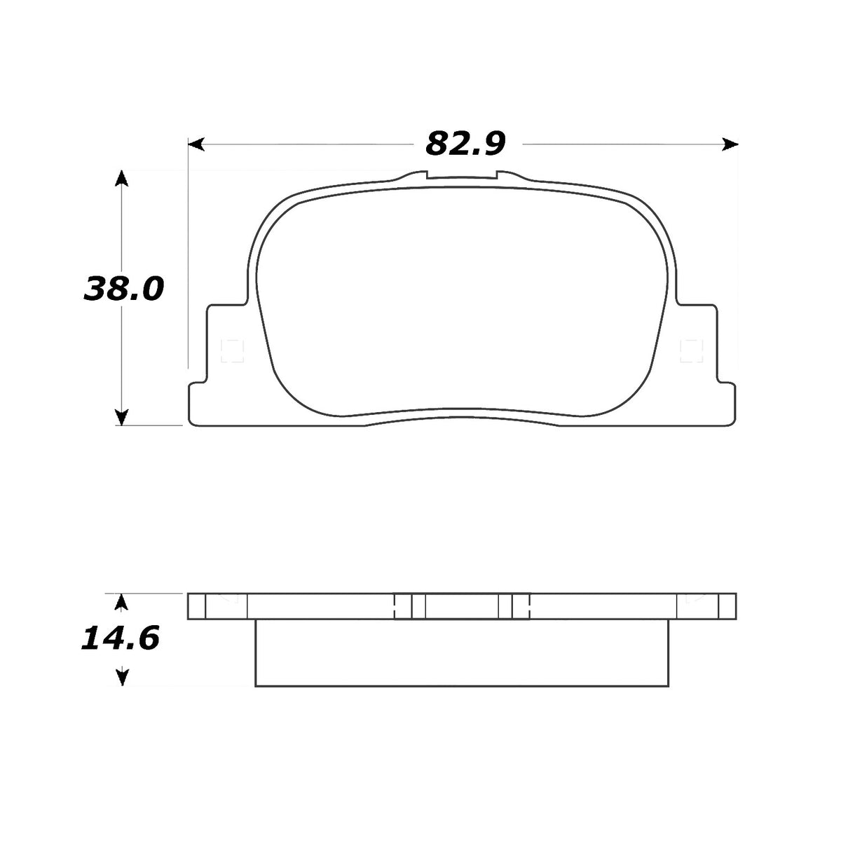 StopTech Street Brake Pads; Rear With Shims
