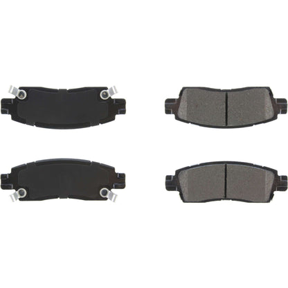 StopTech Street Brake Pads; Rear With Shims And Hardware
