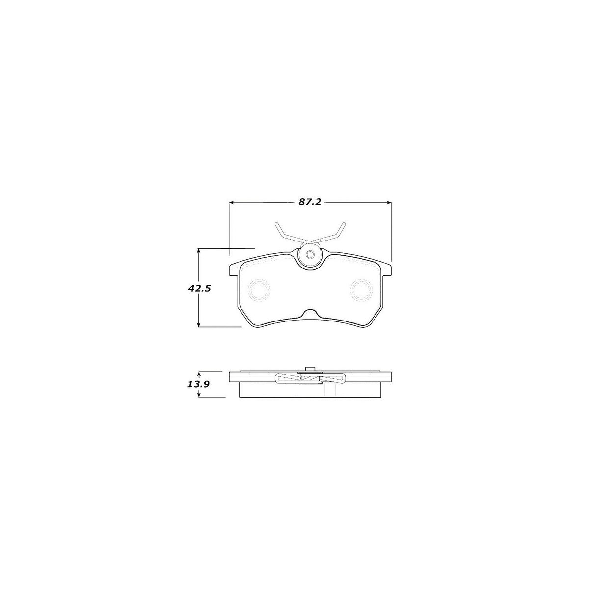 StopTech Street Brake Pads; Rear With Shims
