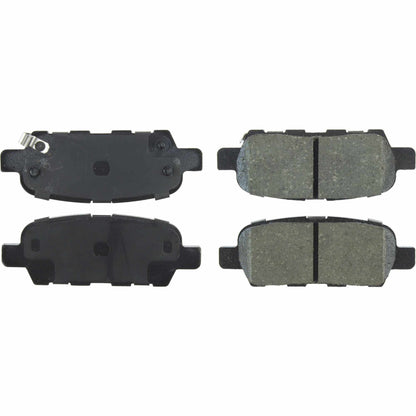StopTech Street Brake Pads; Rear With Shims And Hardware