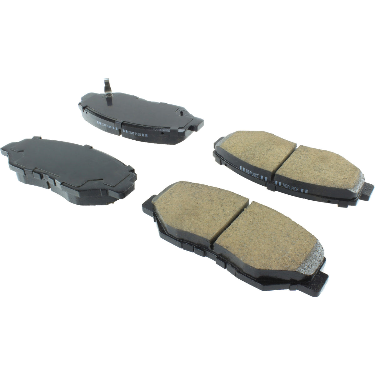 StopTech Street Brake Pads; Front With Shims