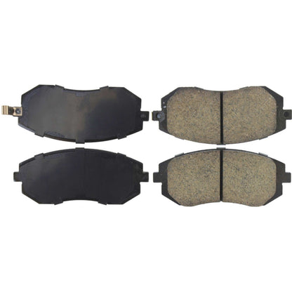 StopTech Street Brake Pads; Front With Shims