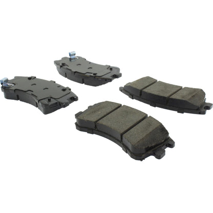 StopTech Street Brake Pads; Front With Shims