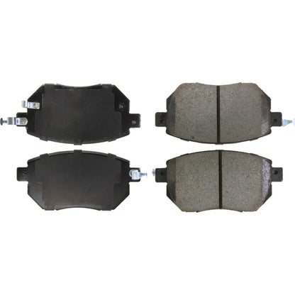 StopTech Street Brake Pads; Front With Shims