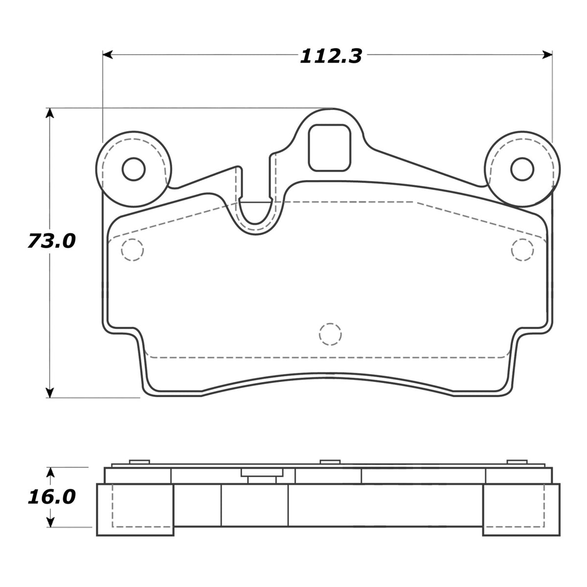 StopTech Street Brake Pads; Rear With Shims