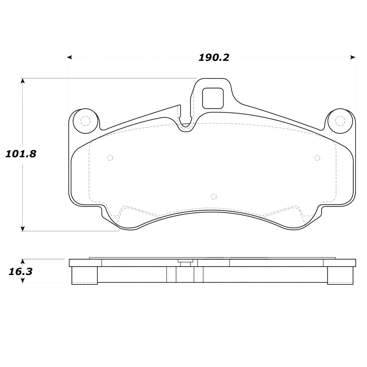 StopTech Street Brake Pads; Front With Shims