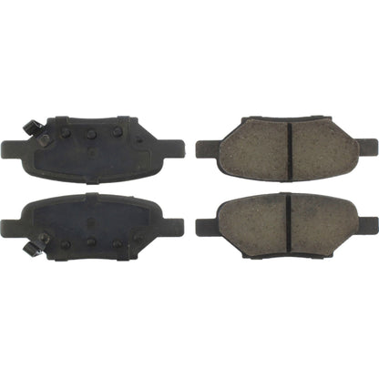 StopTech Street Brake Pads; Rear With Shims