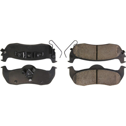 StopTech Street Brake Pads; Rear With Shims