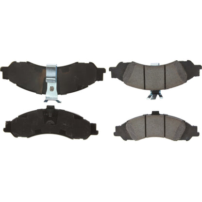 StopTech Street Brake Pads; Front With Shims