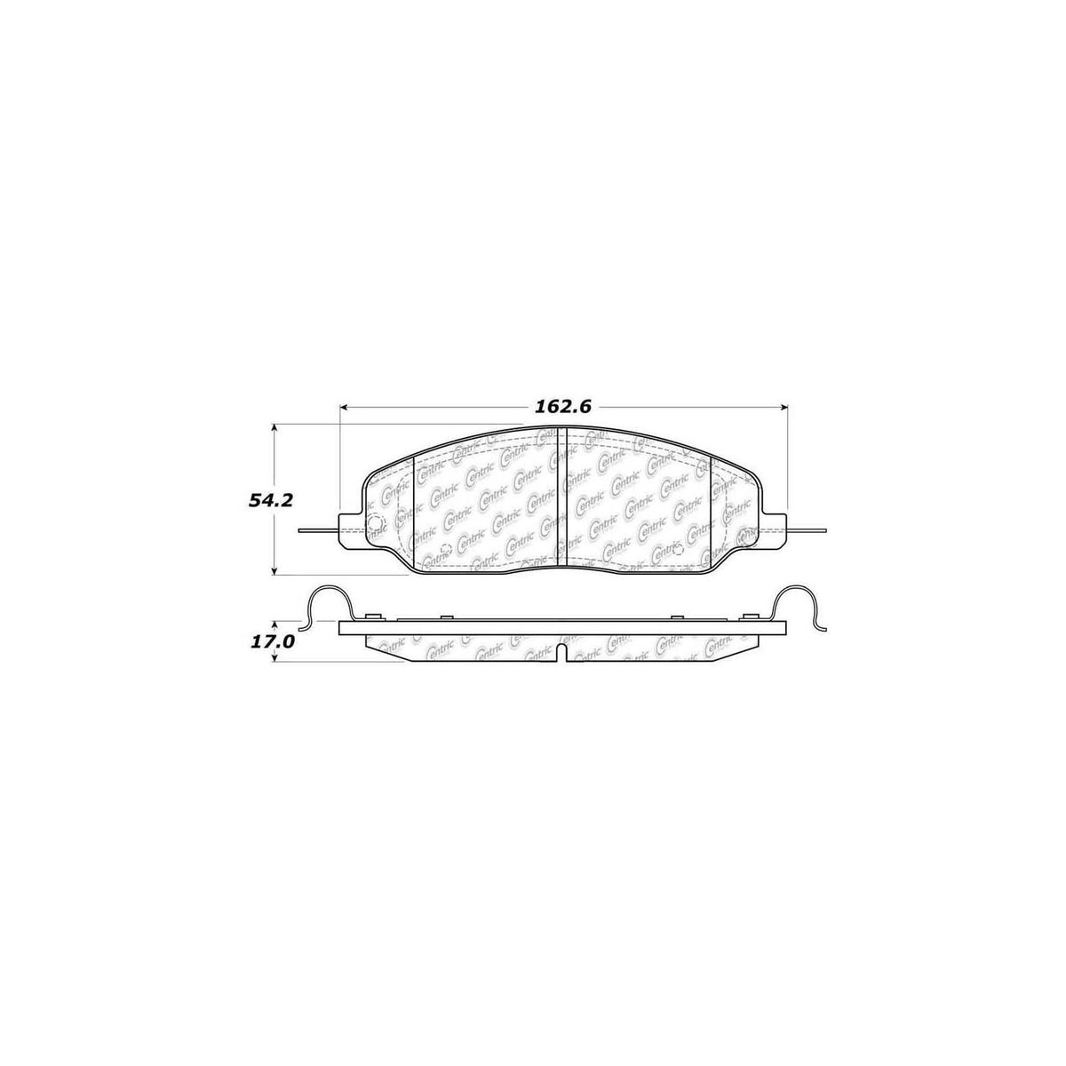StopTech Street Brake Pads; Front With Shims