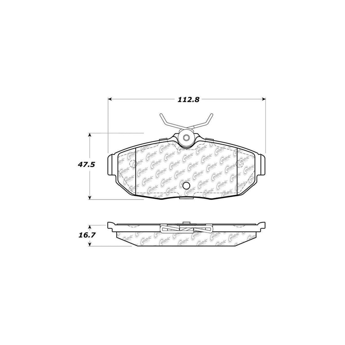 StopTech Street Brake Pads; Rear With Shims