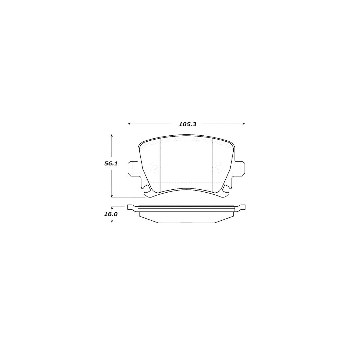 StopTech Street Brake Pads; Rear With Shims