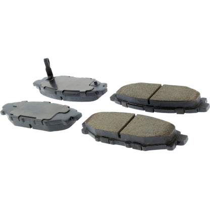 StopTech Street Brake Pads; Front With Shims
