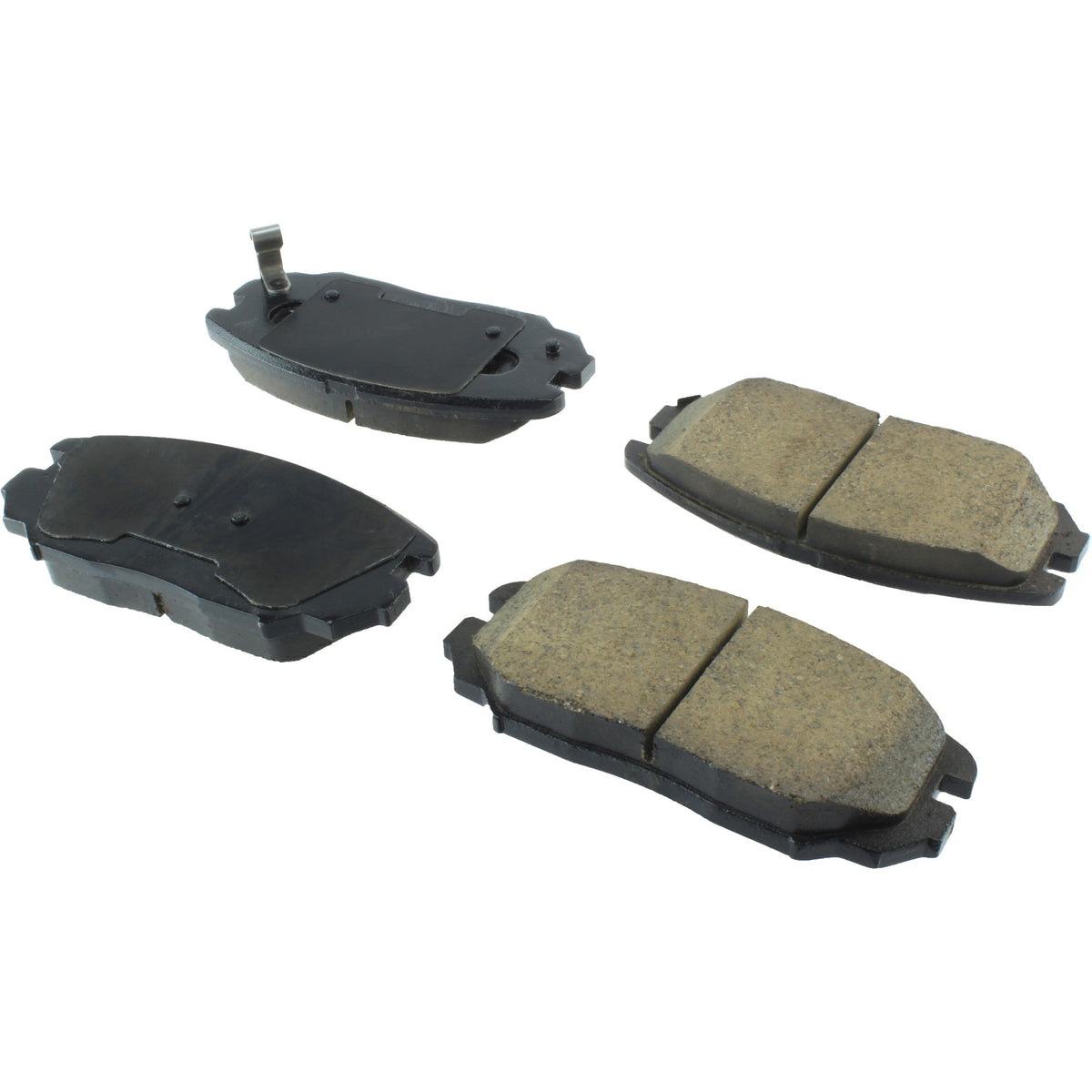 StopTech Street Brake Pads; Front With Shims
