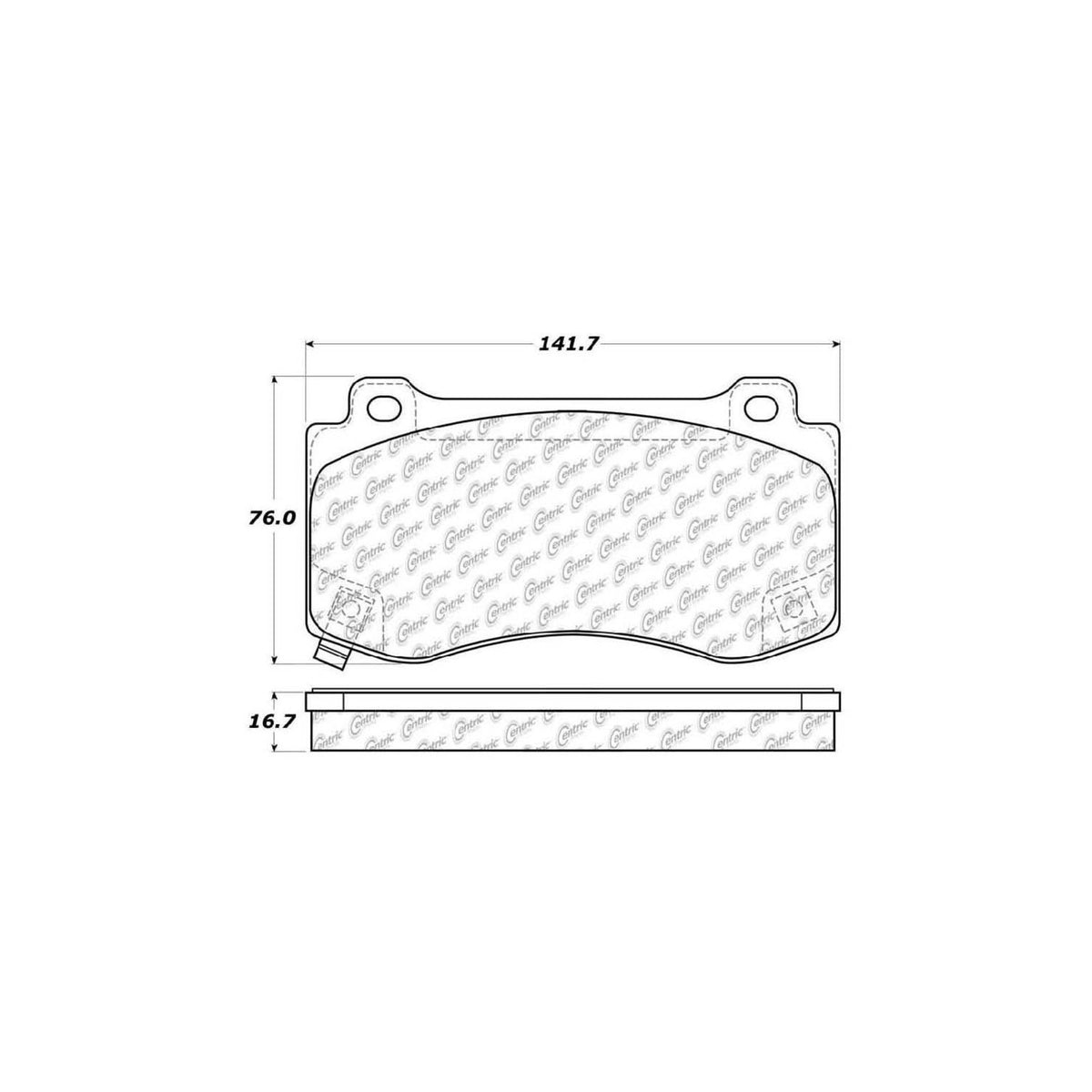 StopTech Street Brake Pads; Front With Shims