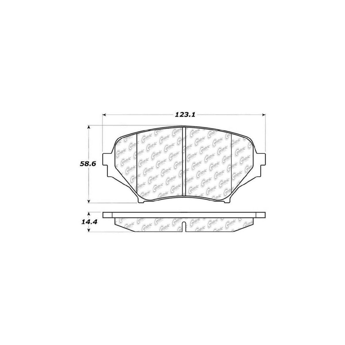 StopTech Street Brake Pads; Front With Shims