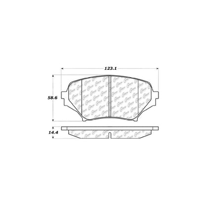 StopTech Street Brake Pads; Front With Shims