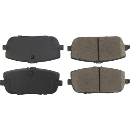 StopTech Street Brake Pads; Rear With Shims