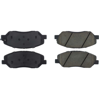StopTech Street Brake Pads; Front With Shims And Hardware