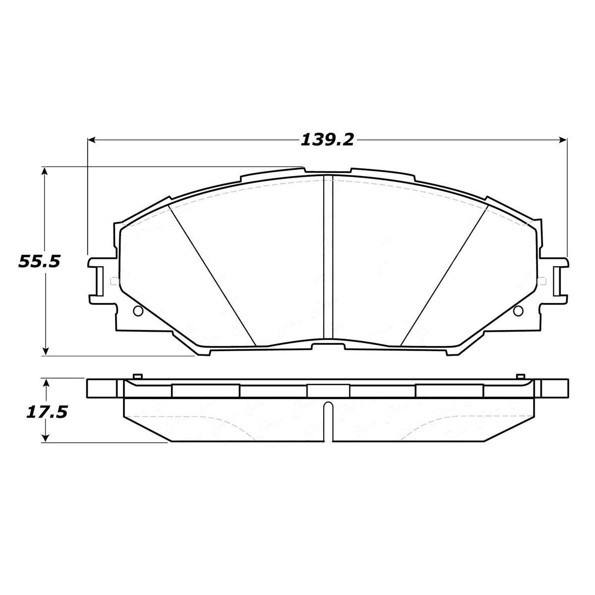 StopTech Street Brake Pads; Front With Shims