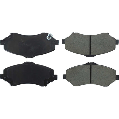 StopTech Street Brake Pads; Front With Shims