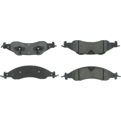 StopTech Street Brake Pads; Front With Shims