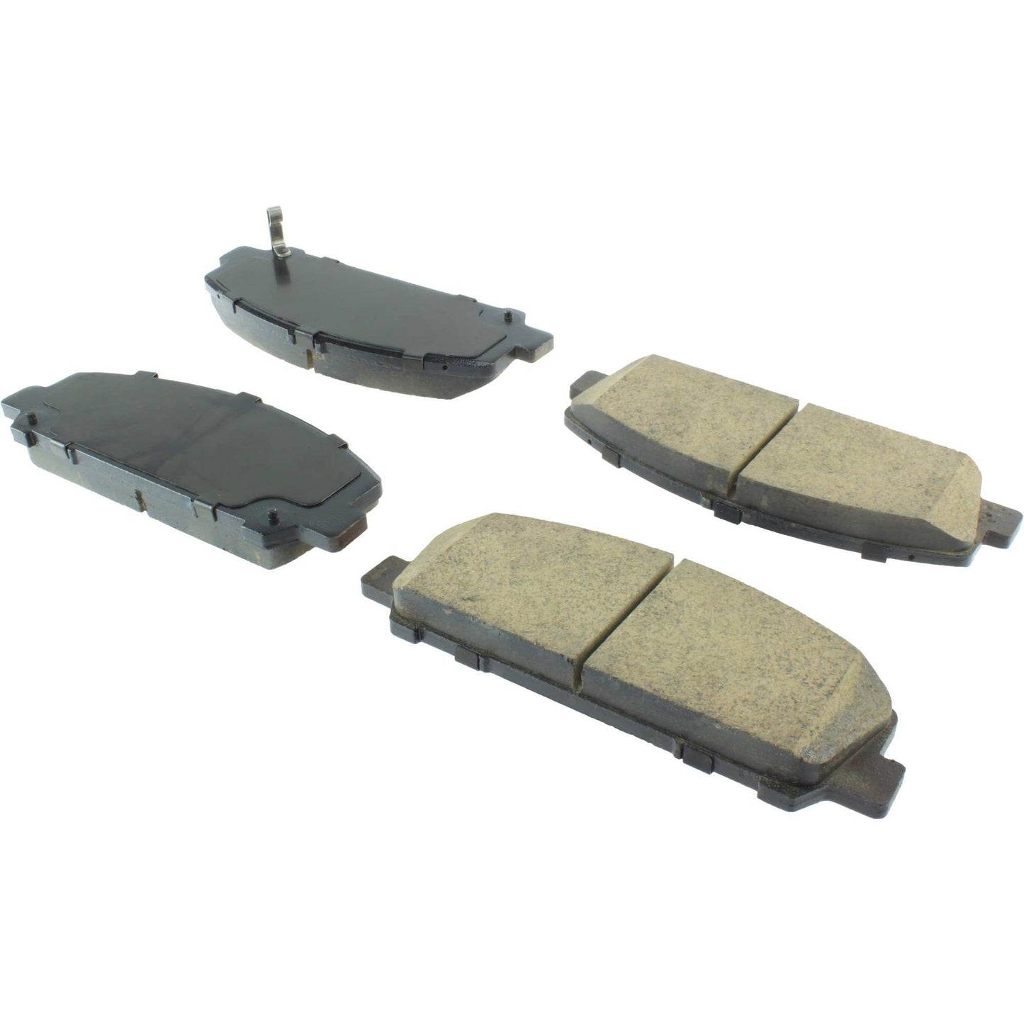 StopTech Street Brake Pads; Front With Shims And Hardware