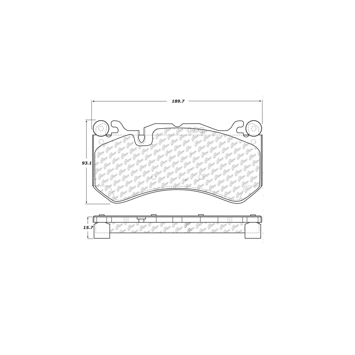 StopTech Street Brake Pads; Front With Shims