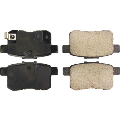 StopTech Street Brake Pads; Rear With Shims