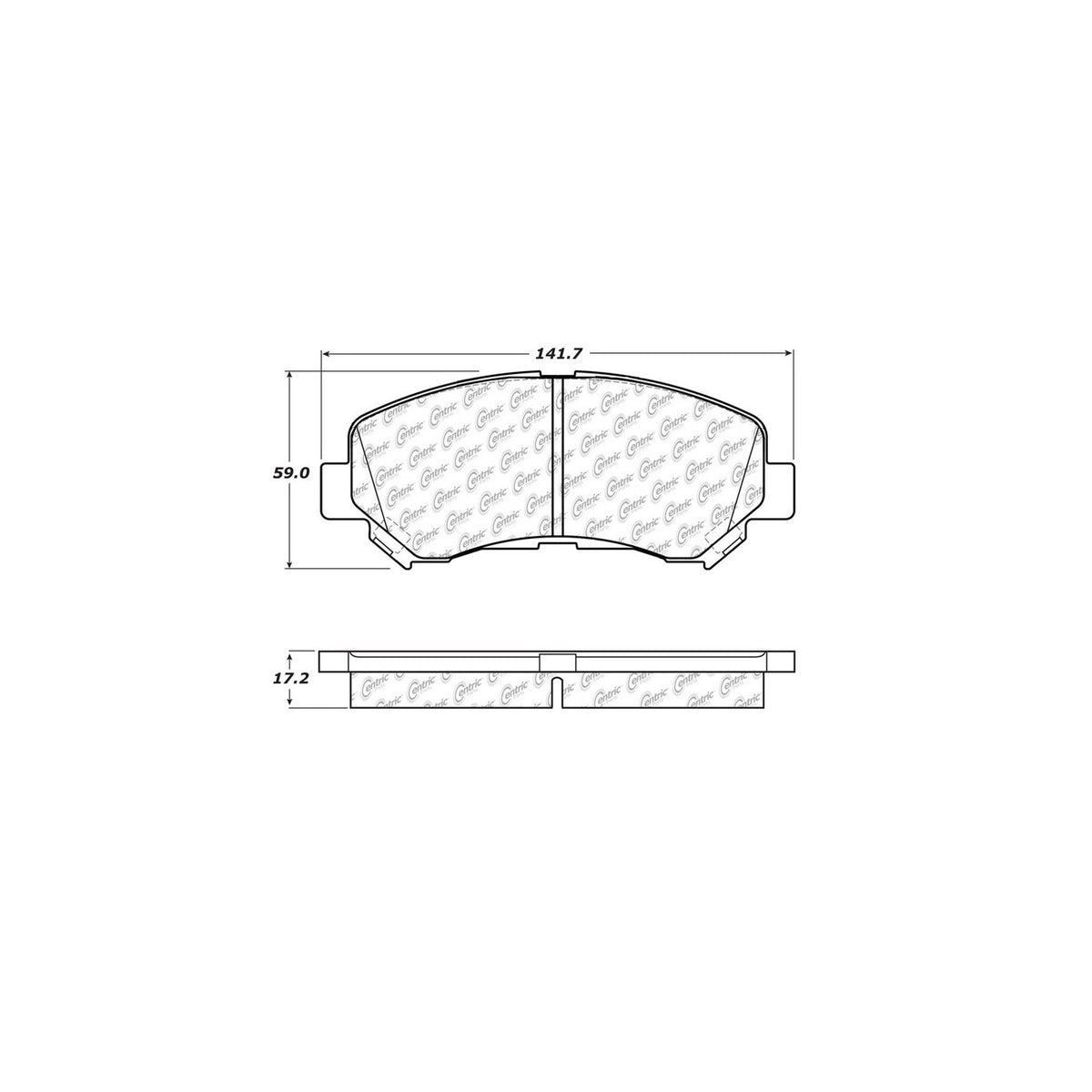 StopTech Street Brake Pads; Front With Shims