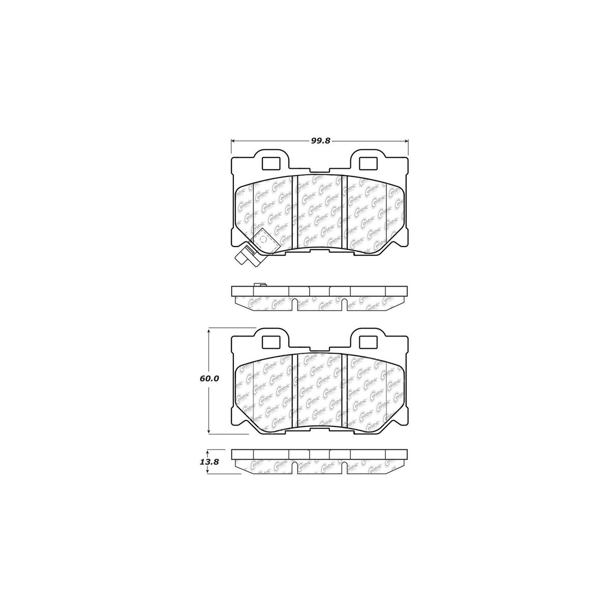 StopTech Street Brake Pads; Rear With Shims