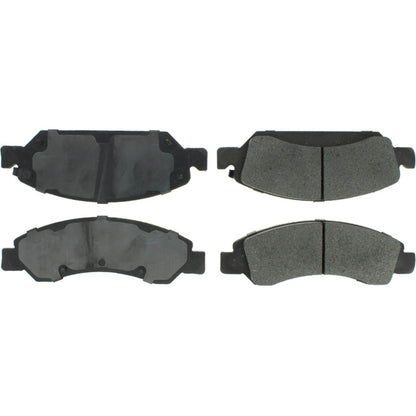StopTech Street Brake Pads; Front With Shims